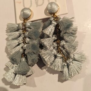 Baublebar - Contessa Tassel Earrings - pale blue - 3 for 20 $.